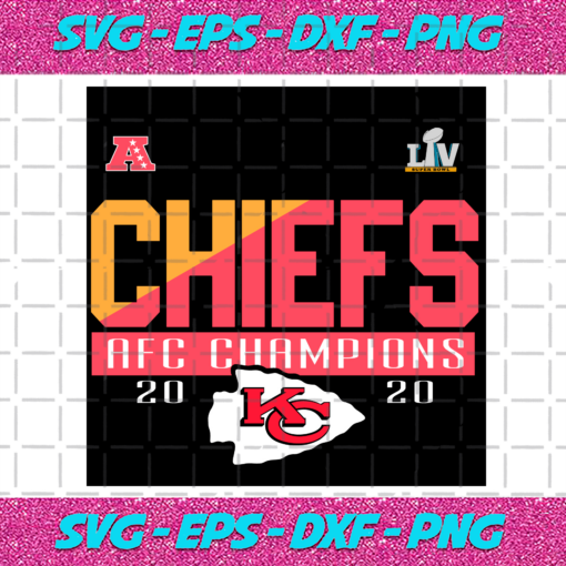 Kansas City Chiefs 2021 AFC Champions Svg KC210202LH3