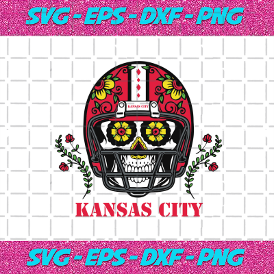 Kansas City Chiefs Skull Helmet Svg Sport Svg Football Svg Football ...