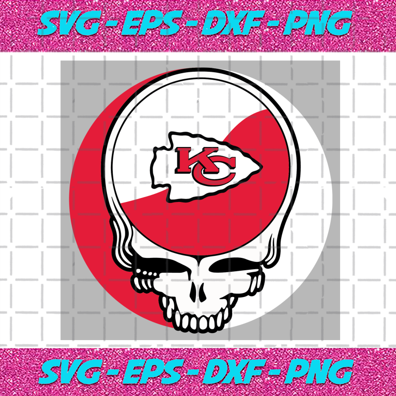 Kansas City Chiefs Skull Helmet Svg Sport Svg Football Svg Football ...