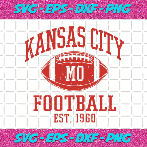 Kansas City Mo Football Est 1960 Svg SP17122023