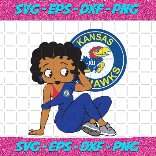 Kansas Jayhawks Betty Boop Sport Svg SP17082020