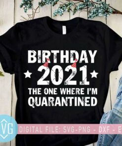Birthday 2021 The One Where Im Quarantine SVG Quarantine SVG Birthday 2021 SVG
