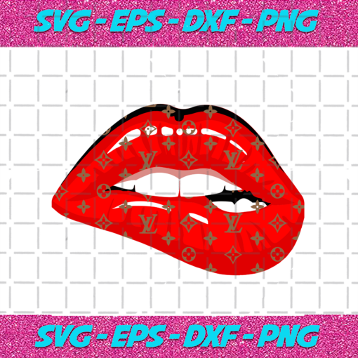 LV Lip Logo Trending Svg TD15082020