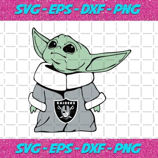 Las Vegas Raiders NFL Baby Yoda Svg SP18122020
