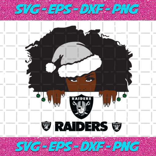 Las Vegas Raiders Santa Black Girl Svg SP24122020