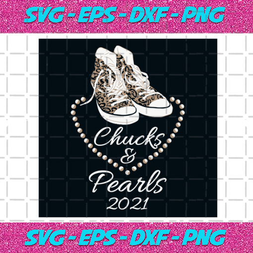 Leopard Chucks And Pearls 2021 Svg TD23012021