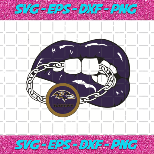 Lips Baltimore Ravens Football Team Svg SP12012050