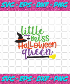 Little miss halloween queen Halloween svg HW30072020