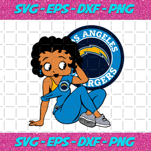 Los Angeles Chargers Betty Boop Svg SP1512021