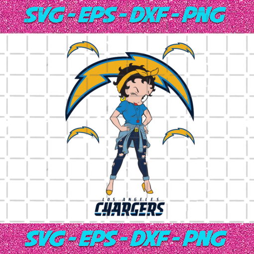 Los Angeles Chargers Betty Boop Svg SP31122020