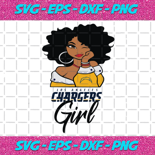 Los Angeles Chargers Girl Sport Svg SP02102020