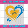 Los Angeles Chargers Heart Logo Svg SP22122020