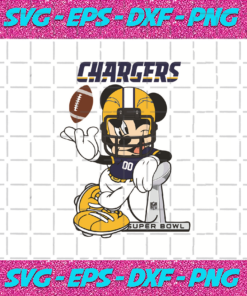 Los Angeles Chargers Mickey Mouse Svg SP30122020