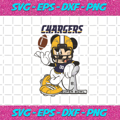 Los Angeles Chargers Mickey Mouse Svg SP30122020