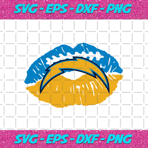 Los Angeles Chargers NFL Lips Svg SP18122020