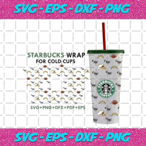 Los Angeles Chargers Starbuck Wrap Svg SP08012021