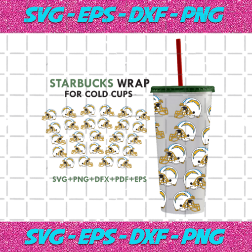 Los Angeles Chargers Starbucks Wrap Svg SP10012021