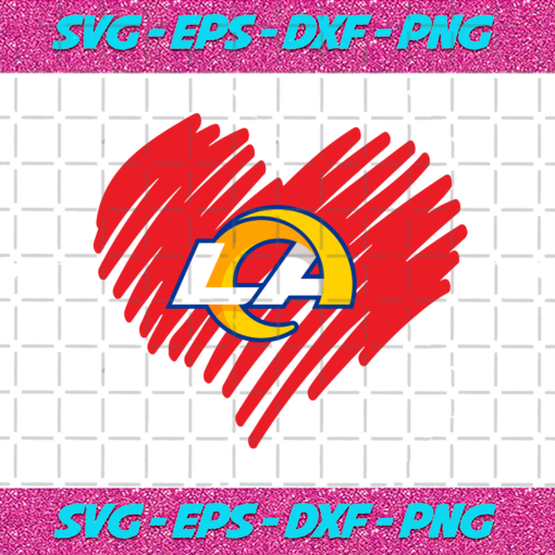 Los Angeles Rams Heart Svg SP26122020