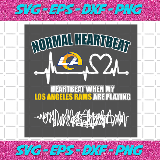 Los Angeles Rams Heartbeat Svg SP31122020