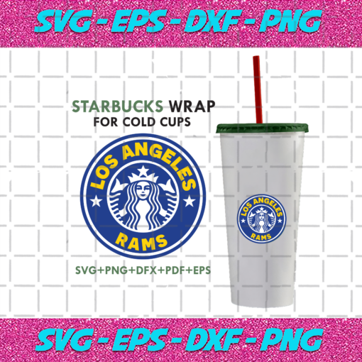 Los Angeles Rams Starbucks Wrap Svg SP09012021