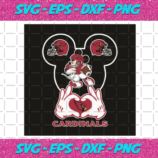 Love Arizona Cardinals Mickey Mouse Svg SP30122020