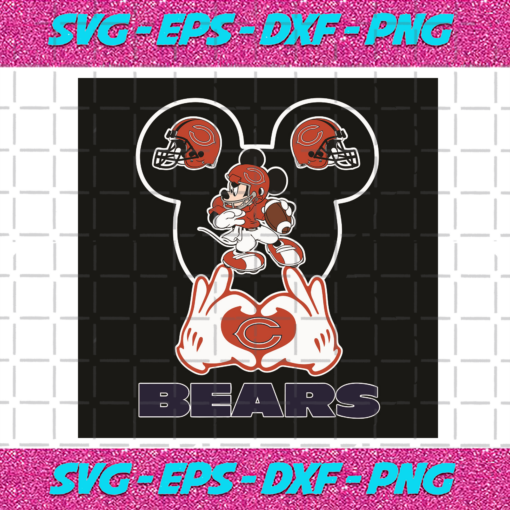 Love Chicago Bears Mickey Mouse Svg SP30122020