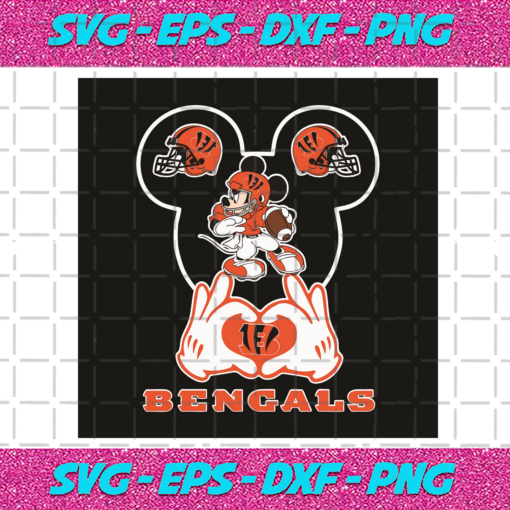 Love Cincinnati Bengals Mickey Mouse Svg SP30122020