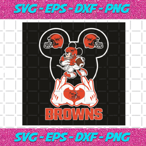 Love Clevelands Browns Mickey Mouse Svg SP30122020