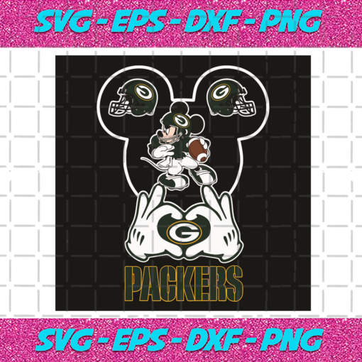 Love Green Bay Packers Mickey Mouse Svg SP30122020