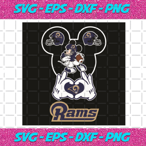 Love Los Angeles Rams Mickey Mouse Svg SP30122020