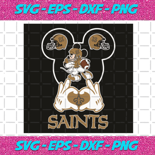 Love New Orleans Saints Mickey Mouse Svg SP30122020
