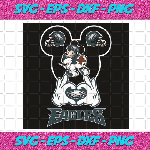 Love Philadelphia Eagles Mickey Mouse Svg SP30122020