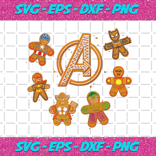 Marvel Avengers Gingerbread Cookies Svg CM141220208
