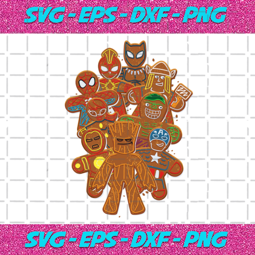 Marvel Avengers Gingerbread Svg CM141220207