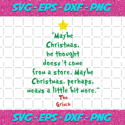 Maybe Christmas By Grinch Christmas Svg CM16112020
