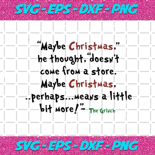 Maybe Christmas Doesnt Come From A Store Svg CM2311202022