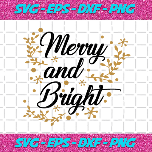 Merry And Bright 4 Christmas Png CM16112020