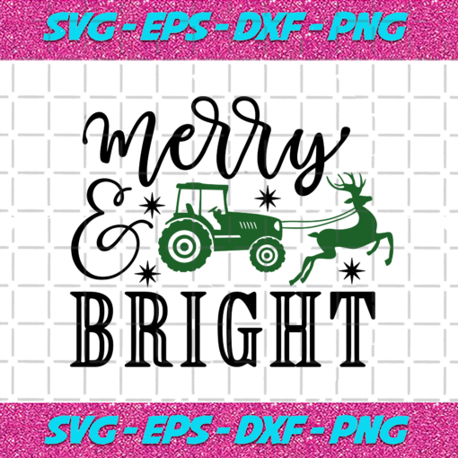 Merry And Bright Svg CM23112020
