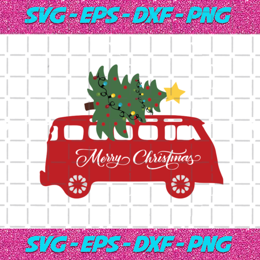 Merry Christmas Bus Svg CM231120201