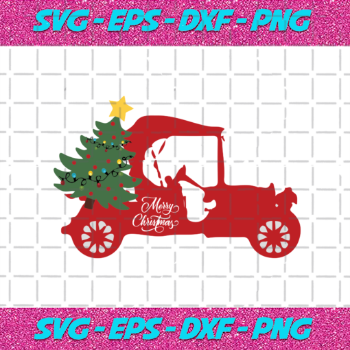 Merry Christmas Tree Truck Svg CM231120202