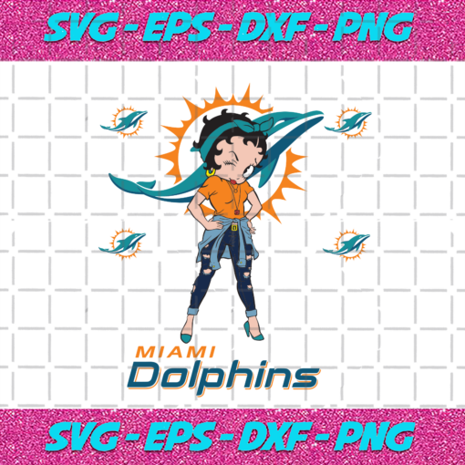 Miami Dolphins Betty Boop Svg SP31122020