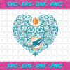 Miami Dolphins Heart Svg SP30122020