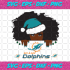 Miami Dolphins Santa Black Girl Svg SP24122020