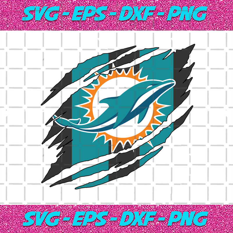 Miami Dolphins Torn NFL Svg Sport Svg Football Svg Football Teams Svg ...