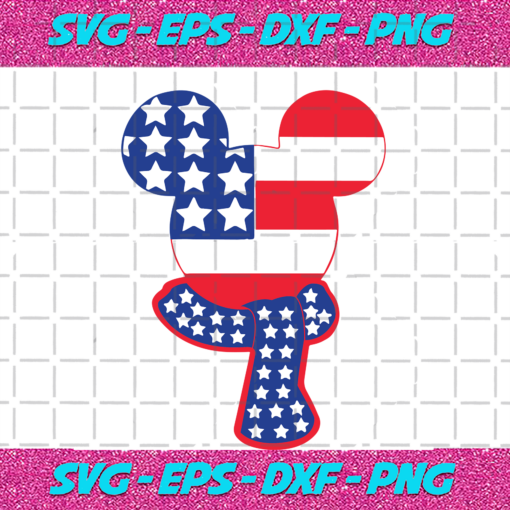 Mickey Head Independence Day Mickey Svg IN170825