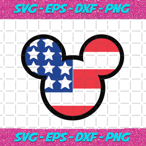Mickey Head Independence Day Mickey Svg IN170831erd