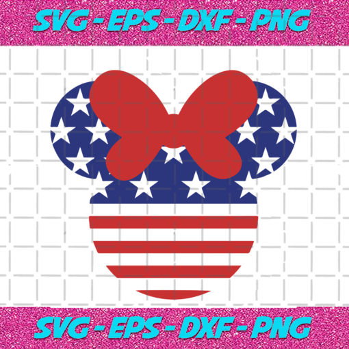 Mickey Head Independence Day Mickey Svg IN170836