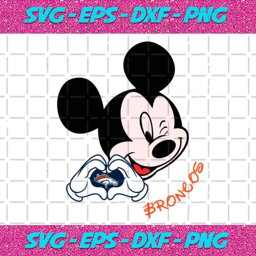 Mickey Loves Broncos Svg SP2012021