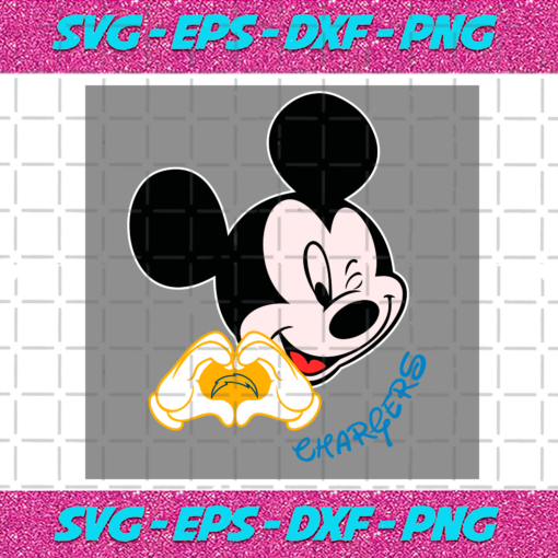 Mickey Loves Chargers Svg SP2012021