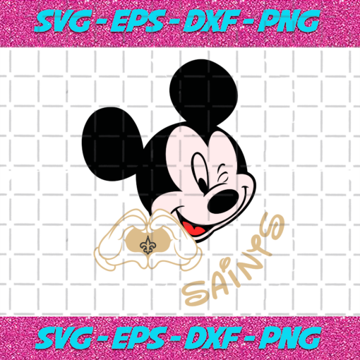 Mickey Loves Saints Svg SP2012021